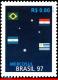 Ref. BR-2646 BRAZIL 1997 JOINT ISSUE, WITH ARGENTINA BOLIVIA, PARAGUAY URUGUAY, MERCOSUL, MI# 2768,MNH 1V Sc# 2646 - Unused Stamps