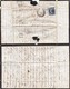 FRANCE - LETTRE CLASSIQUE ST AIGNAN-S-ROE MAYENNE -PC 2963 PERLE T22 - ORIGINE RURALE - POUR PLEYBEN FINISTERE  / 2 - 1849-1876: Période Classique