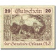 Billet, Autriche, Grünau, 20 Heller, Eglise, 1920, 1920-12-31, TTB+ - Austria