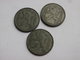 Belgique WWII  Lot De 3 Pieces De  1 Franc 1942 43 45     Zinc TTB - 1 Franc