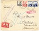 1937 Flugbrief Aus Palma De Mallorca Nach Hamburg, Zensurstempel Und Nachgebührstempel Deutschland - Lettres & Documents