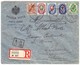 1904 R-Brief Von ROPIT Constantinople Nach Bern, 5 Farben Frankatur Russischer Marken Mit Levante Währung - Turkish Empire