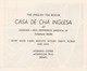 PORTUGAL - CASCAIS - CASA DE CHÁ INGLESA - Cartes De Visite