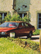 34 Ceilhes Vers Lodève CCAS Maison Familiale En 1990 VOIR ZOOM Renault FUEGO Rouge - Lodeve