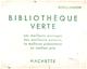 B V/Buvard Bibliothèque Verte  (Format 21 X 17) (N= 1) - B