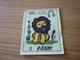 Zodiac Leo Lion Old Greek '70s Game Trading Sticker Card - Other & Unclassified