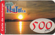 HAITI - Sunset, HaiTel Recharge Card 500 Gdes, Exp.date 11/10/09, Used - Haití