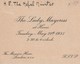 LORD MAYOR OF LONDON NEPALESE AMBASSADOR MANSION HOUSE 1935 - Tickets - Vouchers