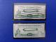 LOT 2 X US USA 50 C GREEN ZEPPELIN STAMPS - Unused Stamps