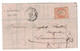 1865 - RARE OBLITERATION PC Du GC 3981 TOULON Sur MER NAPOLEON 40c ORANGE N° 23 LETTRE Pour CARCASSONNE ENTETE ROUQUEROL - 1849-1876: Période Classique