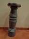 Columna, Pedestal En Mármol Gris. 65 Cm Altura. - Otros & Sin Clasificación
