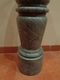 Columna, Pedestal En Mármol Gris. 65 Cm Altura. - Otros & Sin Clasificación