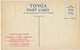 Embossed Card With Toga Stamps  Carte Philatelique Ottmar Zieher  Gaufrée Pub Farine Renaux - Tonga