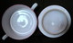 1 SUCRIER Pot à Sucre Sugar Bowl Zugerdose + 1 CREMIER Pot à Crème Lait Ceramique Faience Earthenware Fleur "M" !? - Other & Unclassified