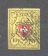 Switzerland 1850 Mi 8-II Certified Canceled - 1843-1852 Timbres Cantonaux Et  Fédéraux