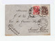 Sur Enveloppe à Destination De La France Timbres Nicolas II Oblitérés (540)540. - Lettres & Documents