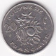 Polynésie Française. 20 Francs 1970, En Nickel - Frans-Polynesië