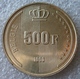 Belgie, 500 Frank, 1990 (VL), Zilver .833, - 500 Francs