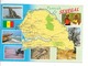 SENEGAL Souvenir Carte Du Pays / CPM Voyagée 1997 / Légère Pliure !! / 3 T Dont 19 ème DAKAR-AGADES-DAKAR - Sénégal