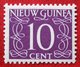 Cijfer 10 Ct NVPH 8 1950 MH / Ongebruikt NIEUW GUINEA NIEDERLANDISCH NEUGUINEA NETHERLANDS NEW GUINEA - Nederlands Nieuw-Guinea