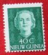 40 Ct Koningin Juliana En Face NVPH 14 1950 MH / Ongebruikt NIEUW GUINEA NIEDERLANDISCH NEUGUINEA NETHERLANDS NEW GUINEA - Nueva Guinea Holandesa