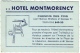 Carte Visite. Nice. Hôtel Montmorency. Chemin Des Pins. - Visitekaartjes