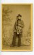 France Chasseur Costume Fusil De Chasse Ancienne CDV Photo 1860 - Old (before 1900)