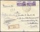 1933 Registered Air Cover Kavala ALEXANDROUPOLIS-SALONICA Cancel Greece To Sweden - Covers & Documents