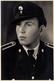 Photo Originale Guerre 1939-45 Portrait De Soldat Allemand & Casquette - Uniforme & Légende Dos - Guerre, Militaire