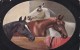 AR58 Animals - 3 Horses In A Stable By Alf Schonian - Tuck Oilette - Horses