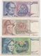 Yugoslavia SET - 5000 20000 50000 Dinara 1985 1988 - Fine+ - Jugoslavia