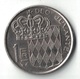 MONACO - 1 FRANC DE 1982. - 1960-2001 New Francs