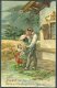 1908 Guernsey 'They Will Be Done On Earth As It Is In Heaven' Embossed Prayer Postcard Local Useage - Guernsey