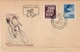 POLAND 1955 - VIII INTERNATIONAL CYCLING RACE FOR THE PEACE - WARSZAWA / BERLIN / PRAHA - FDC 29.4.1955 - SCOTT #620/621 - Ciclismo