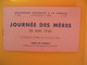 Journée Des Mères 26 Mai 1946 Délégation Régionale à La Famille - Autres & Non Classés