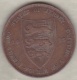 Jersey , 1/24 Shilling 1913. George V , Bronze , KM# 11 - Jersey