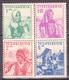 YUGOSLAVIA - JUGOSLAVIJA - 1937 - PHILATELIC EXHIBITION IN BEOGRAD,NATIONAL COSTUMES  - Mi. 336-339**  MNH  VF - Unused Stamps