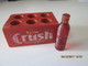 MINIATURE ORANGE CRUSH Wooden Box X 6 Bottles - 5 X 3,5 Cm - High 2,5 Cm + 1 Bottle High 3,5 Cm - C/1930 - 40's - Limonade