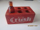 MINIATURE ORANGE CRUSH Wooden Box X 6 Bottles - 5 X 3,5 Cm - High 2,5 Cm + 1 Bottle High 3,5 Cm - C/1930 - 40's - Limonade