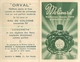 CALENDRIERS  Calendrier Parfumé 1952  Molinard Orval   2scans - Tamaño Pequeño : 1941-60