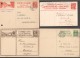 Lot 8 Cartes Postales Différentes  Nos Michel P106 I, 109A, 111 X3, 107, 117, 132 I - Stamped Stationery