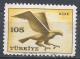 Turkey 1959. Scott #C34 (U) Bird, Hawk - Poste Aérienne