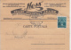 AVIATION, STAMPS ON HESS CHOCOLATE FACTORY HEADER POSTCARD, 1935, ROMANIA - Storia Postale