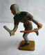 FIGURINE STARLUX -  SOLDAT MEDIEVAL CHEVALIER ARCHER CHARGEANT ARC ET EPEE Incomplet - Starlux