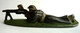 FIGURINE QUIRALU SOLDAT ANGLAIS FUSIL MITRAILLEUR - TABOR GOUMIER - ALUMINIUM (3) - Quiralu