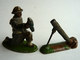 RARE FIGURINE QUIRALU  SOLDAT ANGLAIS AVEC MORTIER TABOR GOUMIER - ALUMINIUM SOLDAT (2) - Quiralu