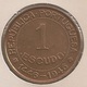 Moeda Guiné Bissau Portugal - Coin Guiné Bissau - 1 Escudo 1946 - MBC + - Guinea Bissau