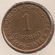 Moeda Guiné Bissau Portugal - Coin Guiné Bissau - 1 Escudo 1946 - MBC + - Guinea-Bissau