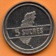 (r65)   ECUADOR / EQUATEUR   5 SUCRES 1988 - Equateur