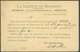 BELGIUM Carte Affr. 5 Centimes Obl. Sc BRUXELLES (NORD) 1  Du 14 Janvier 1895 Vers Jumet - Verso : Repiquage LA GAZETTE - Beers